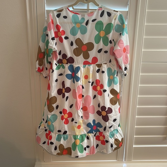 Colorful flower dress size XS - Picture 2 of 2